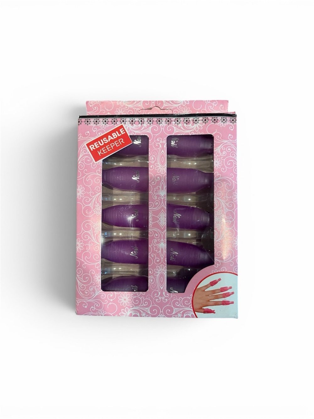 Reusable Purple Artificial Nail Remover Set - Women Makeup